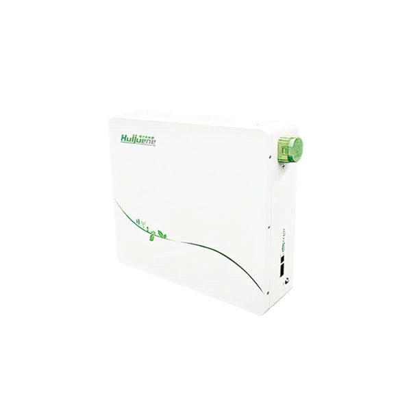 Inverter with Wall-Mounted Lithium Battery - Front View