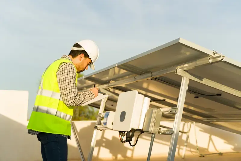 Connect Battery to Solar Inverter