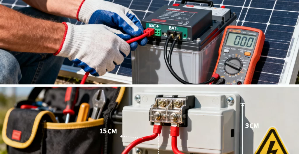 solar panel to battery